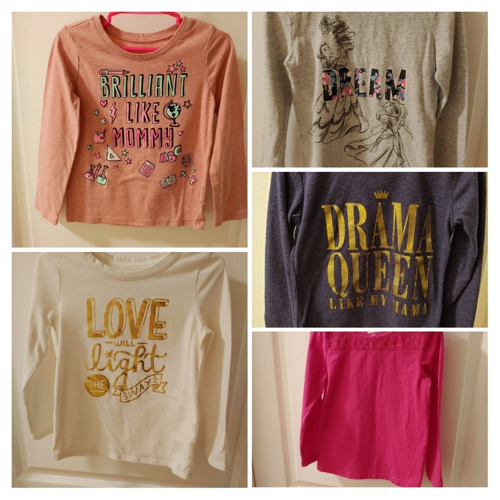 *Spring Sale*  Girls 4T shirts (Bundle of 5)